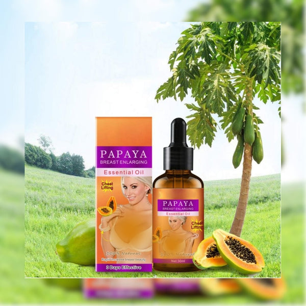 زيت البابايا لتكبير وشد الصدر