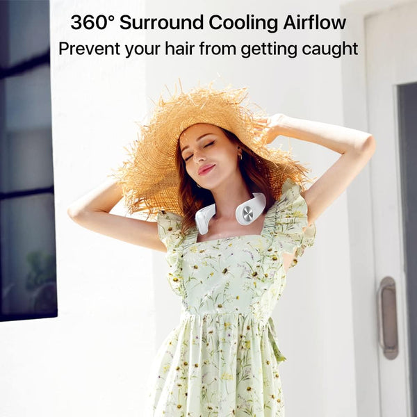 مروحة رقبة محمولة قابلة لاعادة الشحن