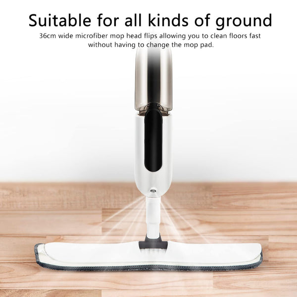 ممسحة بخاخ لتنظيف الارضيات  مع وسادات قابلة لاعادة الاستخدام والغسل