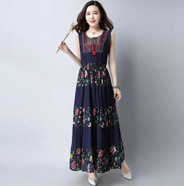 فستان بدون أكمام