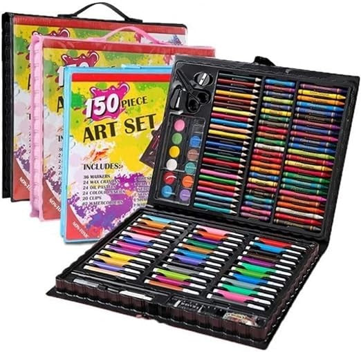 مجموعة أدوات فنية للأطفال 150 قطعة