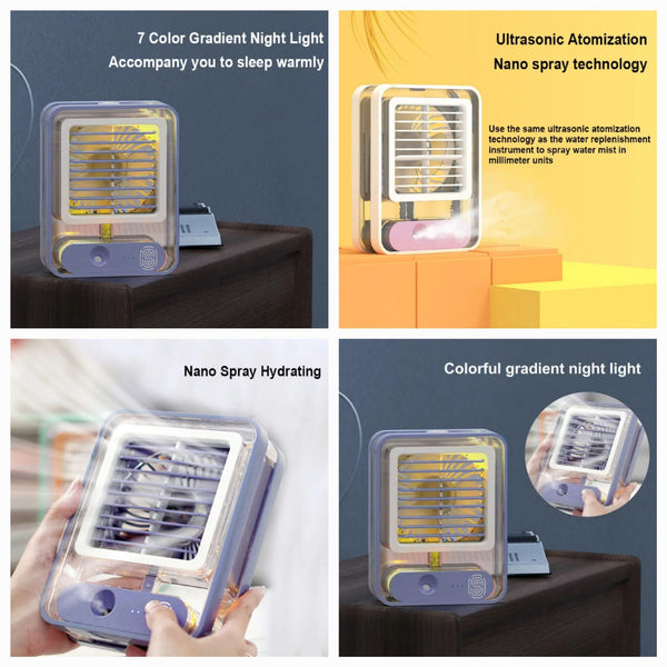 مروحه تبريد محمولة قابلة للشحن